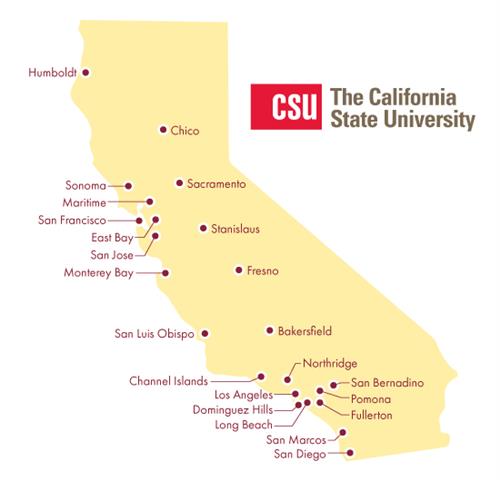csu campuses map